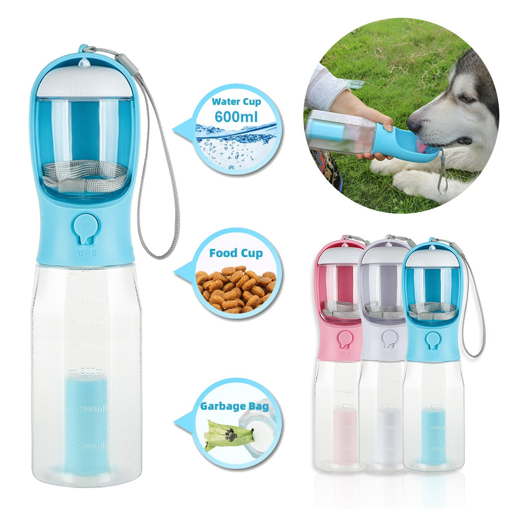 Portable Dog Cat Multi Bottle Food Water Plasticdoggy Bags – Hupcup